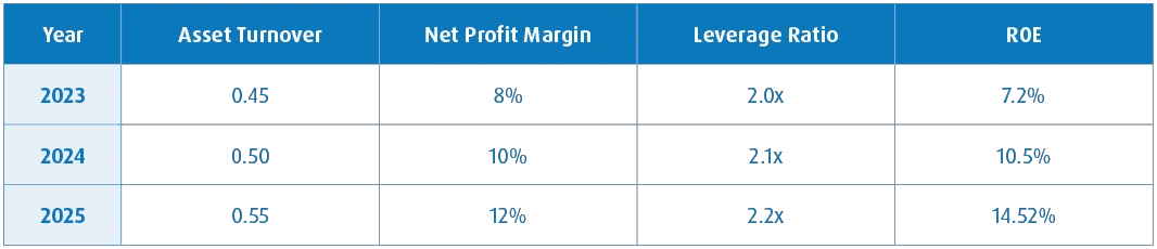 Asset turnover 