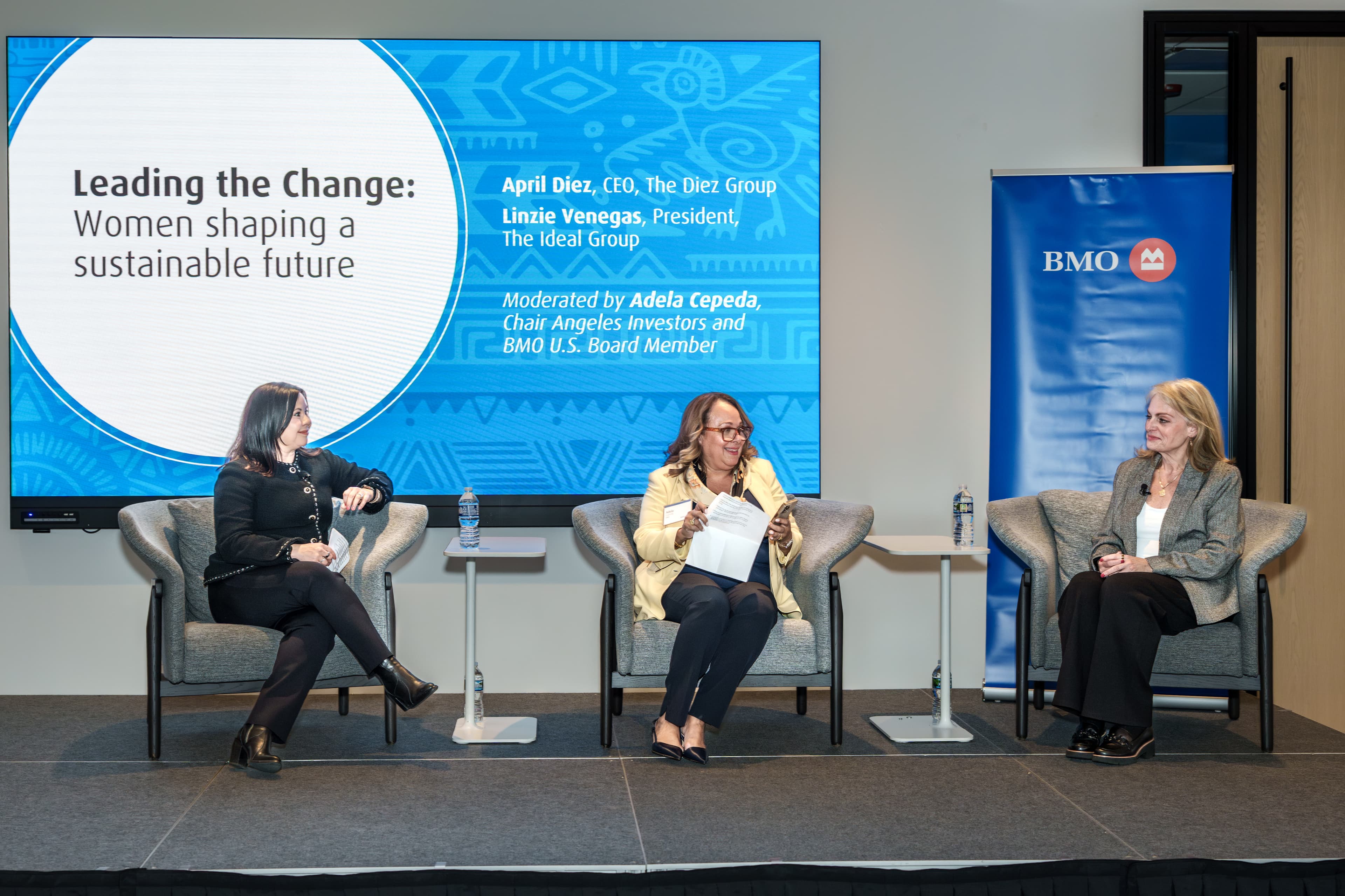 Linzie Venegas, Adela Cepeda and April Diez at the Index 500 event in Chicago