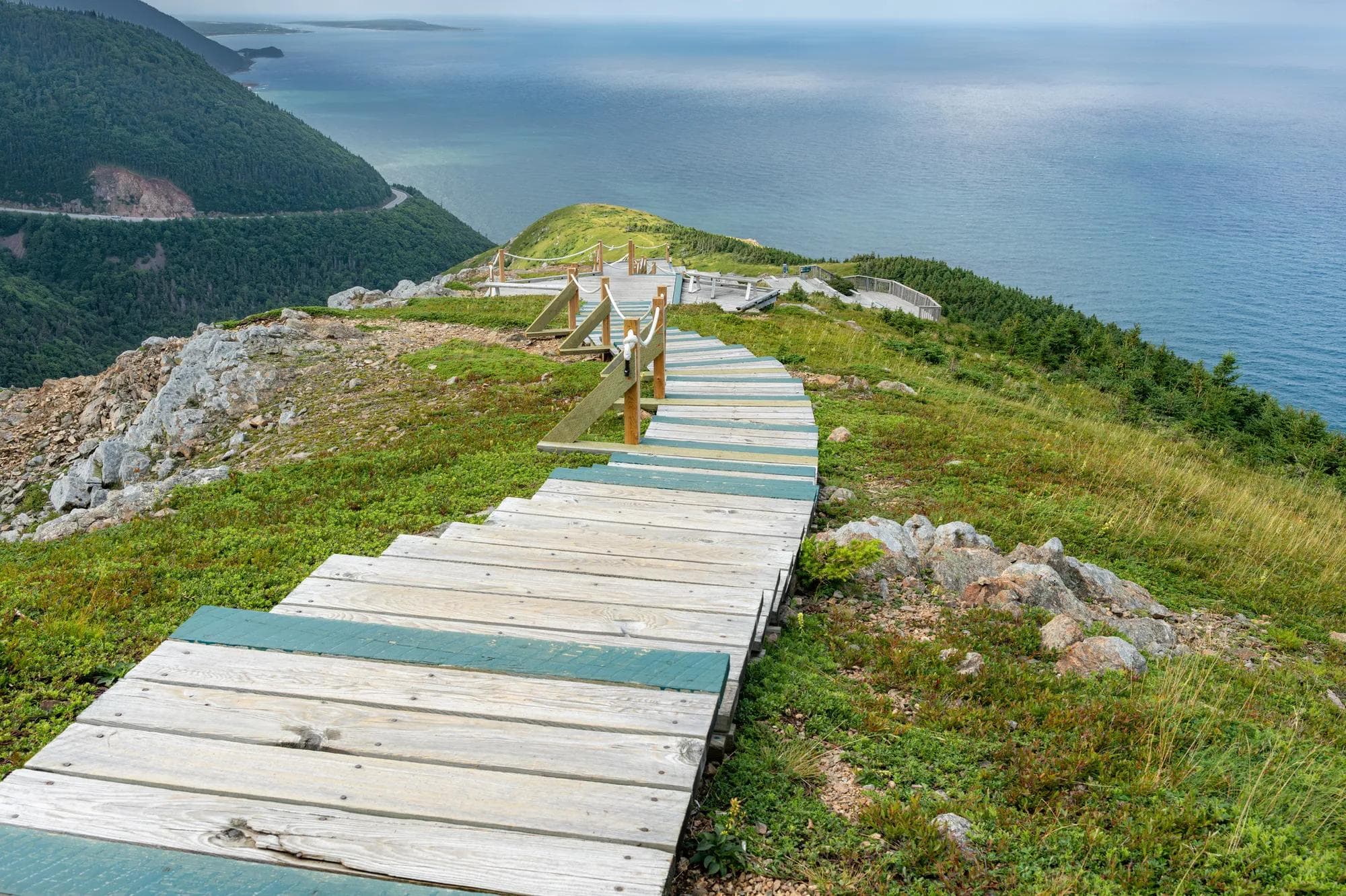 Viewpoint to the end of the Skyline Trail in Cape Breton