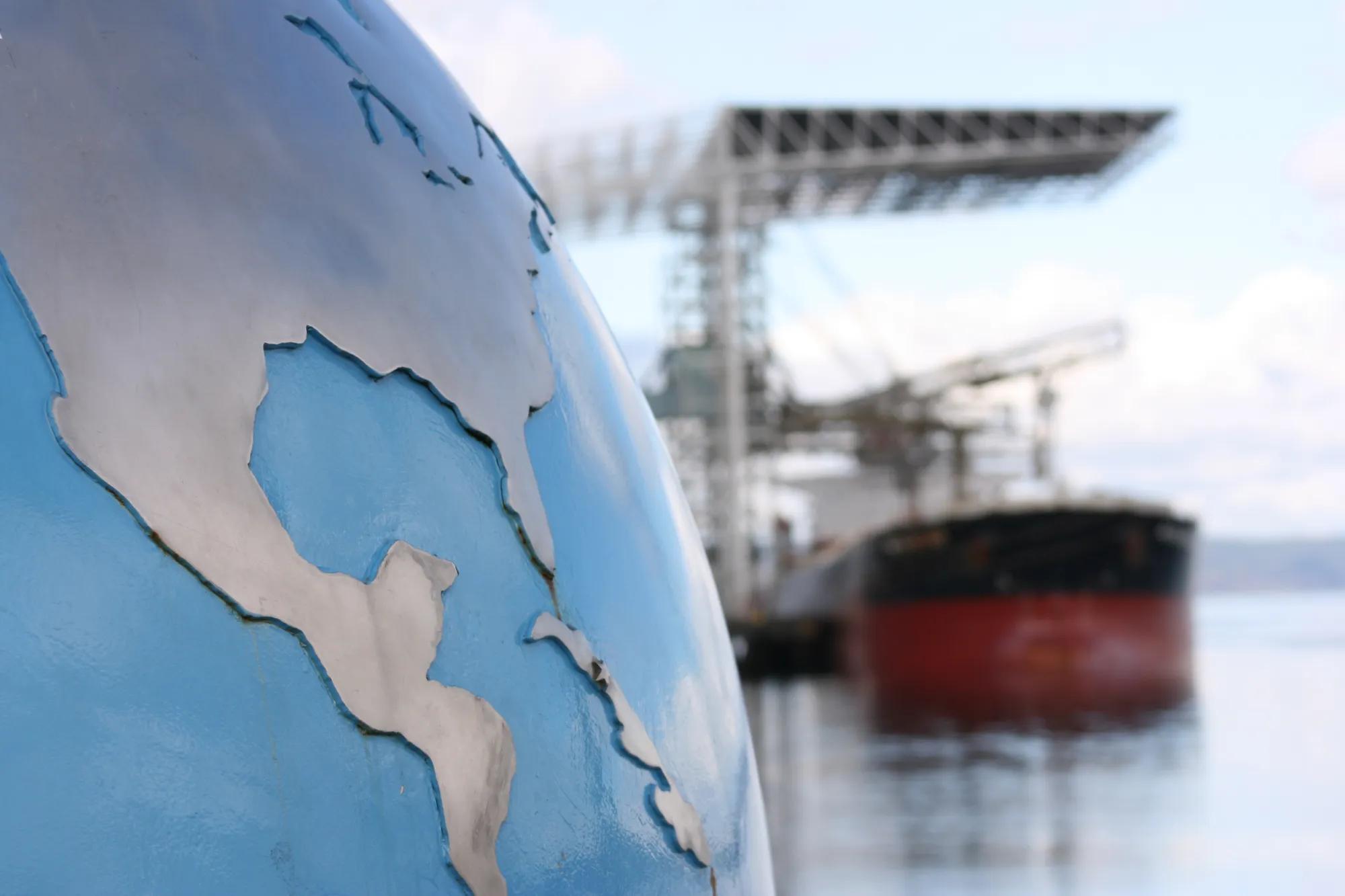 Global Cargo Shipping Concept