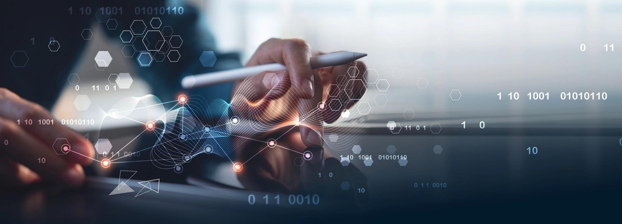 Data exchange, digital technology for business owners