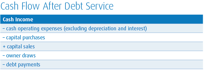 cash flow after debt service