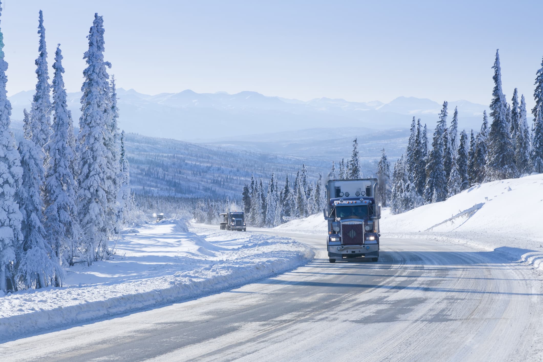 Truck in winter