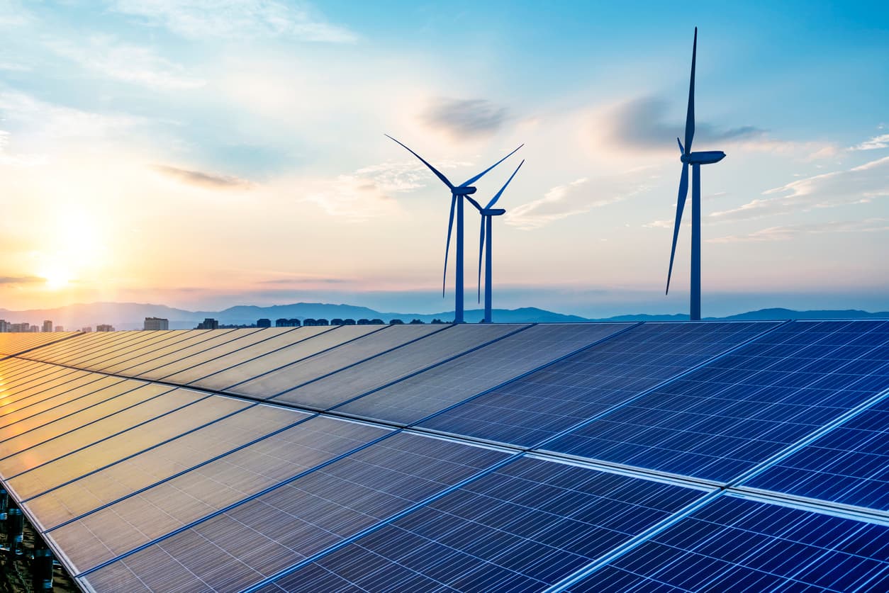 solar and wind power