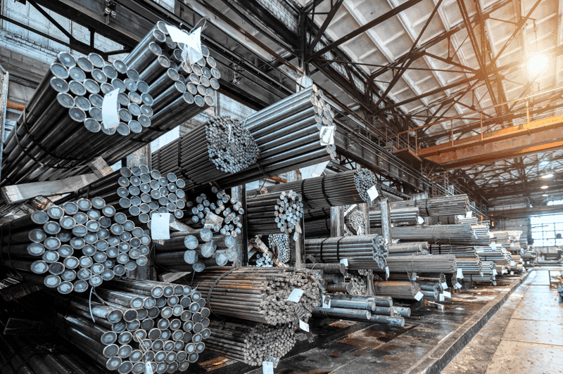 Rolled metal warehouse