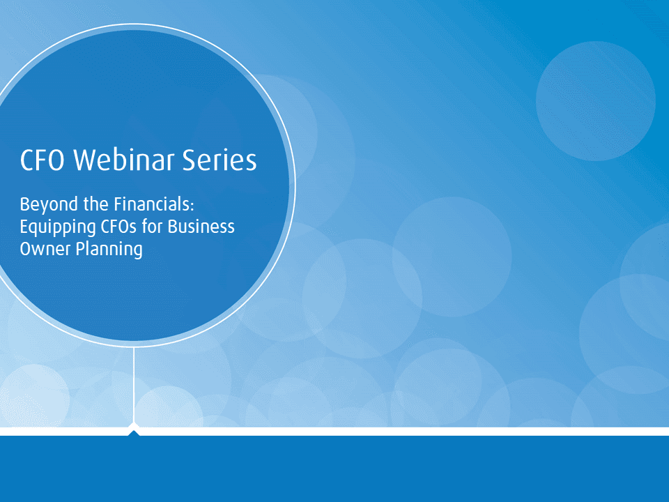 CFO Webinar