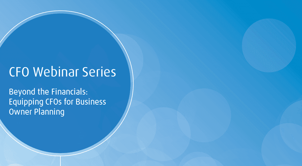 CFO webinar series: Session 3