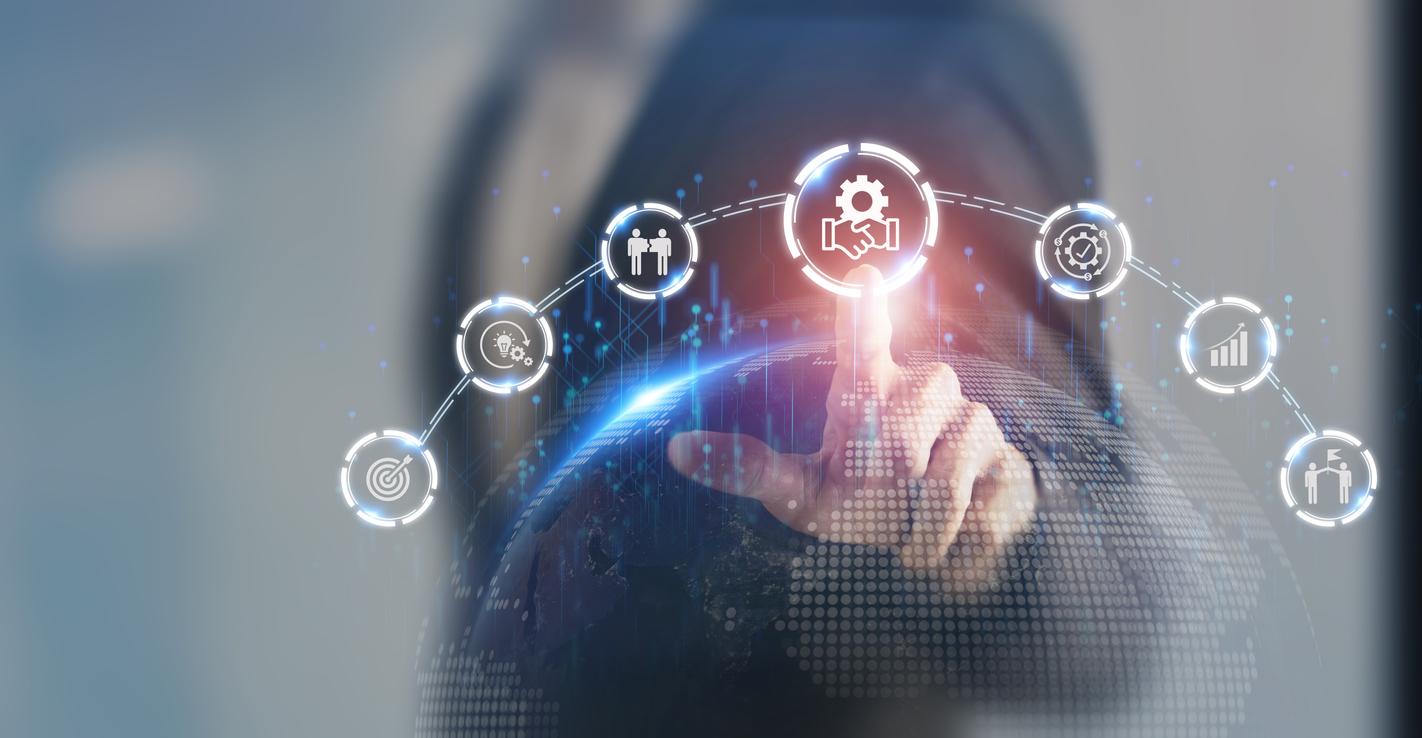 Business ecosystems and partnerships concept