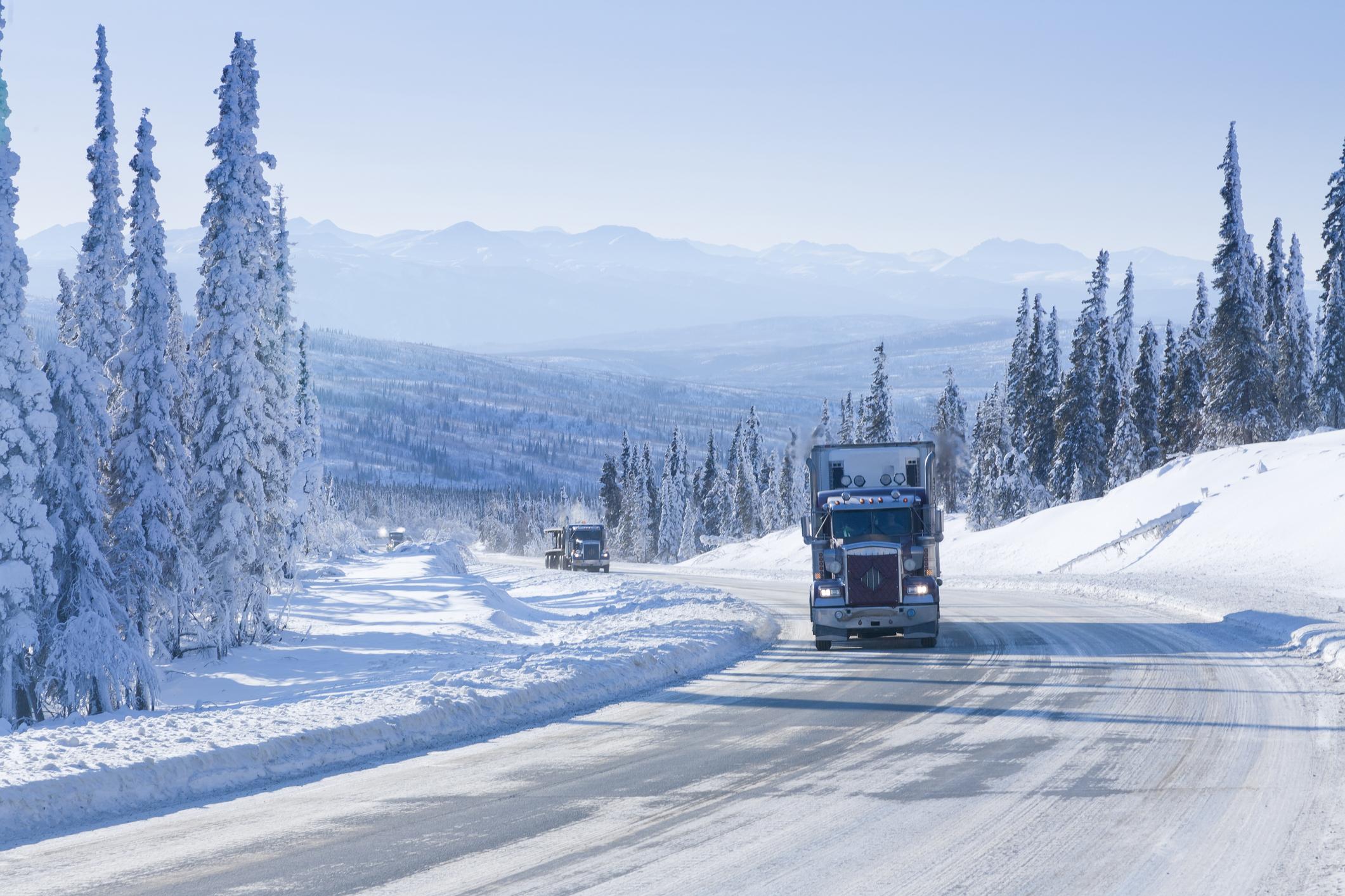Truck in winter