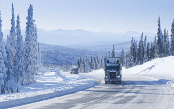 Truck Transportation in winter