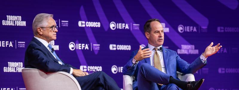 Darryl White and Brian Tobin at the Toronto Global Forum