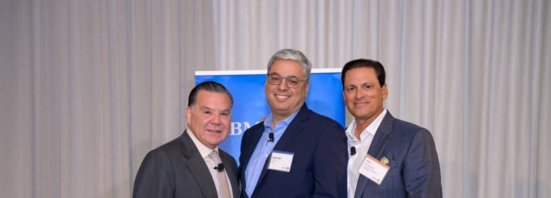 Nestor Plana, Eduardo Tobon & Alex Hernandez at the Latino Leaders Index500 event in Miami