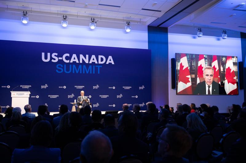 Mark Carney at the US-Canada Summit in Toronto