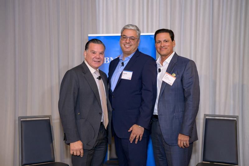 Nestor Plana, Eduardo Tobon & Alex Hernandez at the Latino Leaders Index500 event in Miami