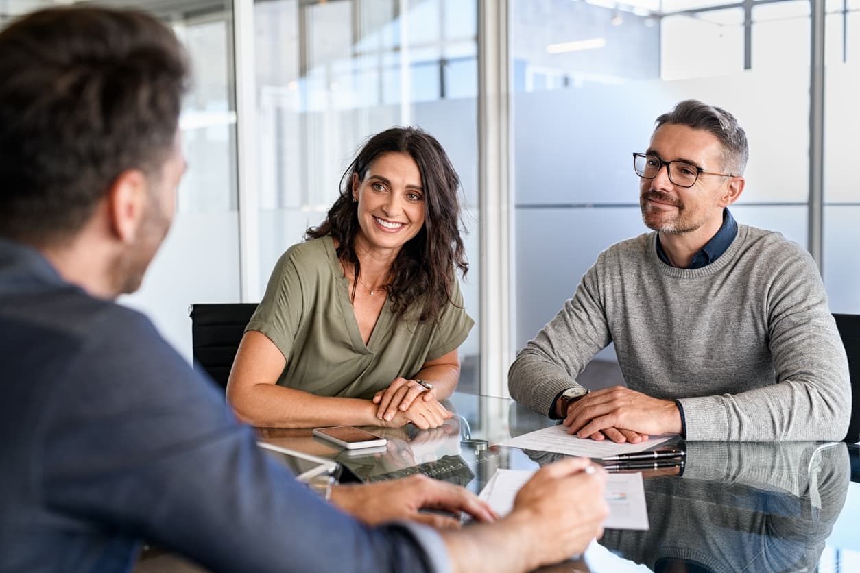 meeting financial advisor for investment