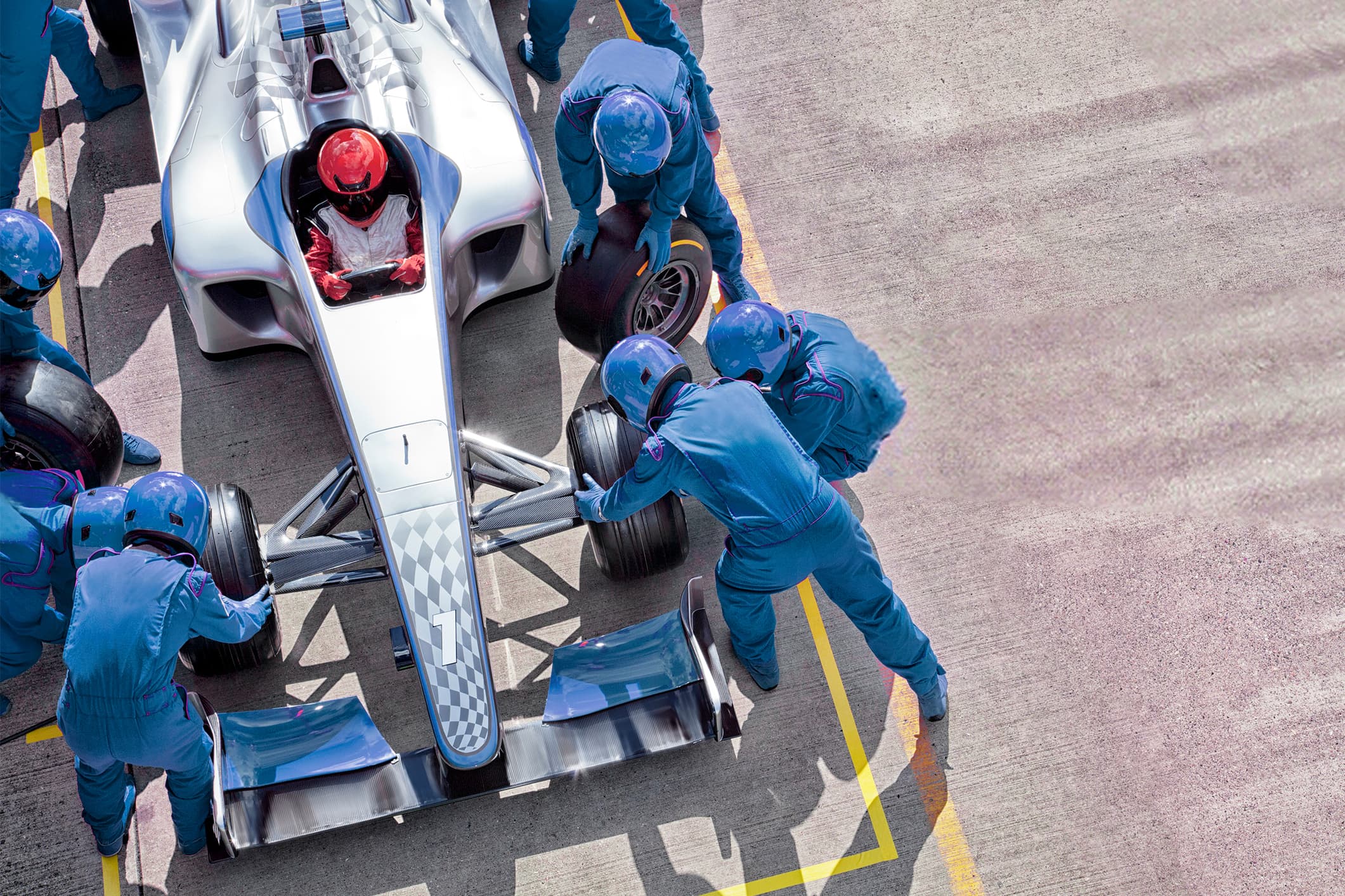 race car pit crew