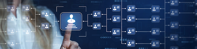 Selecting from an organization chart