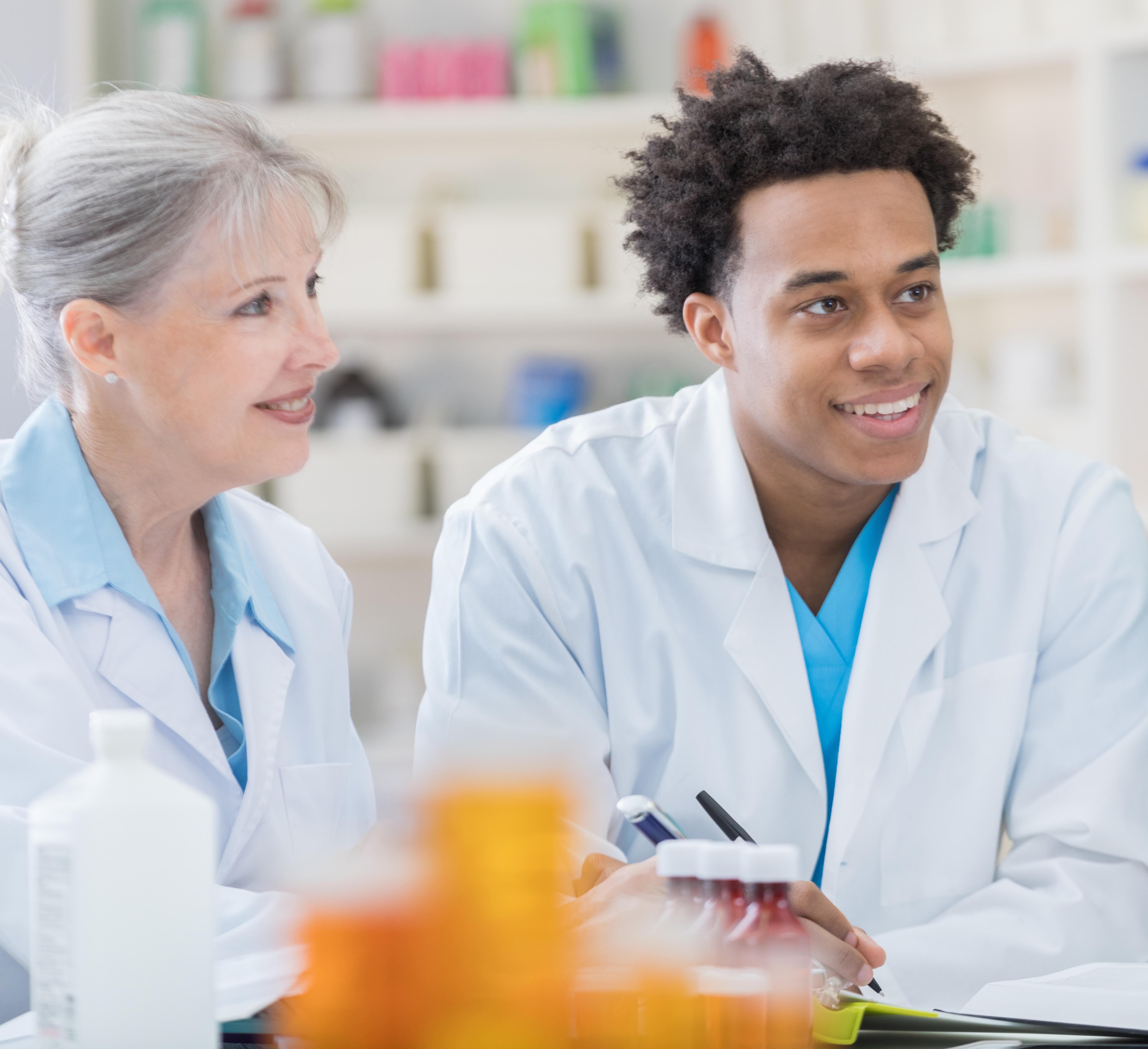 group of dentists in staff meeting