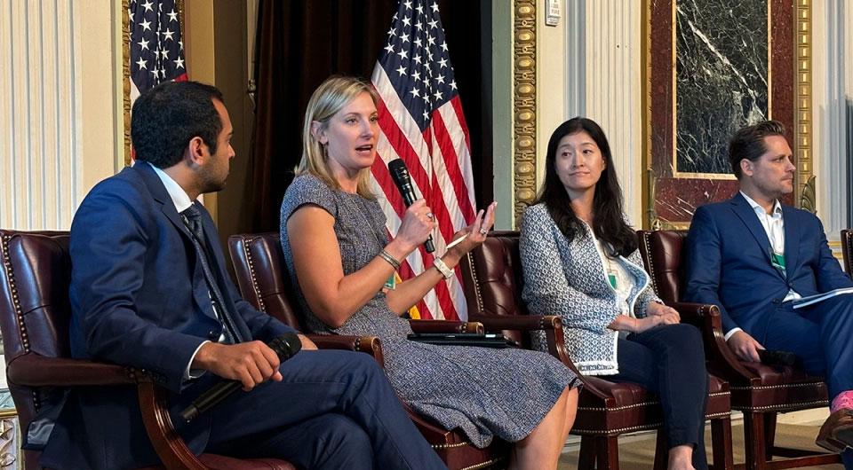 BMO’s Leah Turnbull speaks on a panel about ESOPs and access to capital at the White House