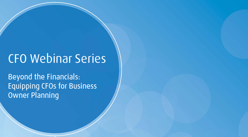 CFO webinar series: Session 3. Click here to play video. 
