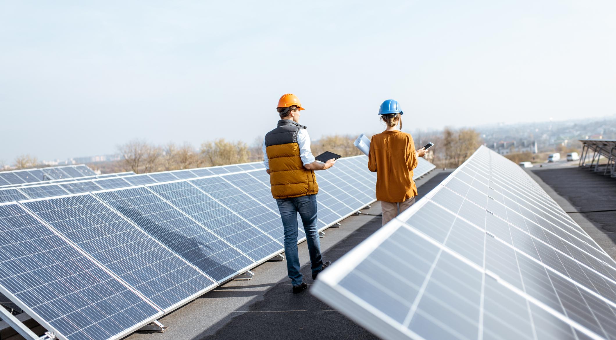 People on Solar Roof