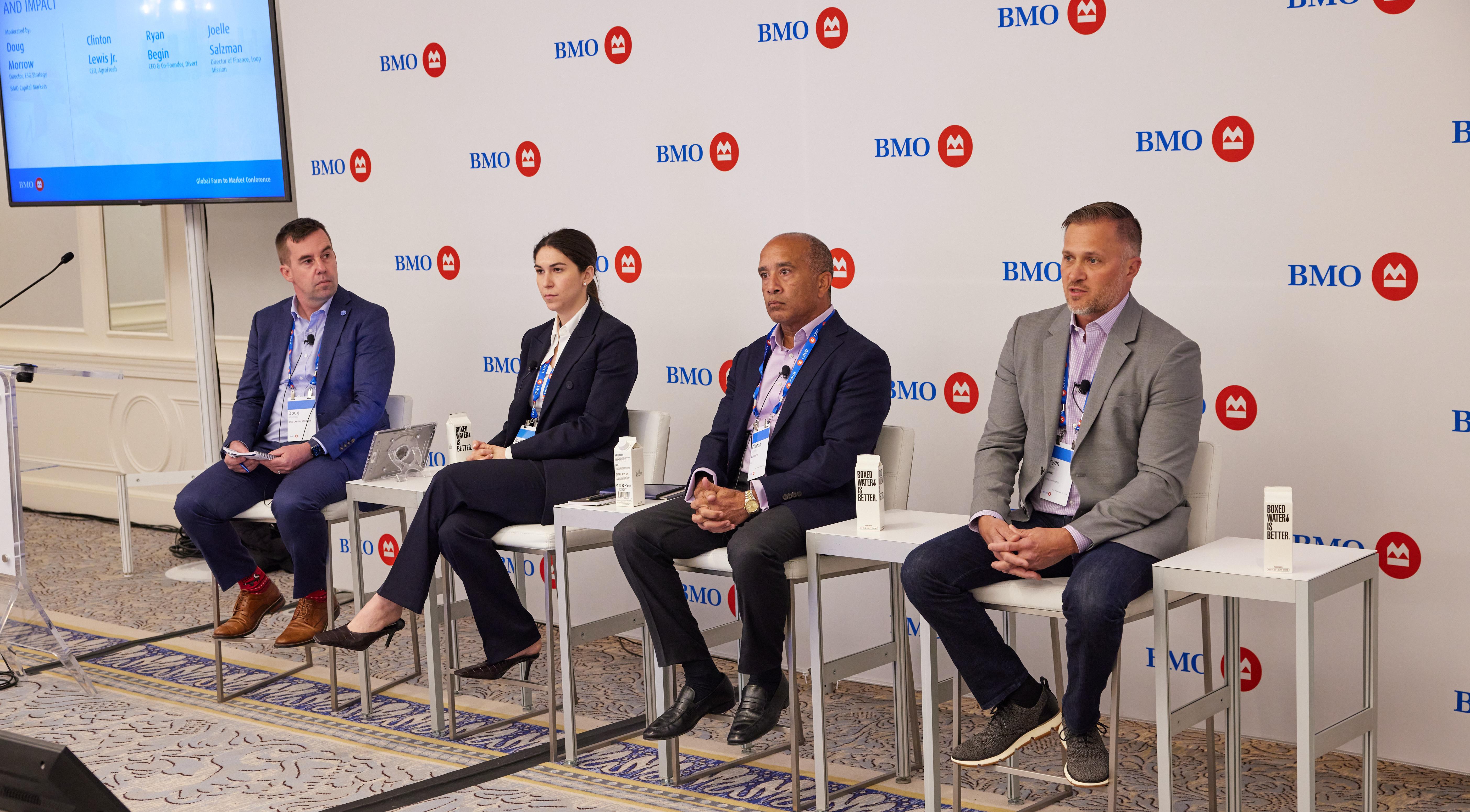 Panelists on the food waste panel at our BMO Global Farm to Market Conference.