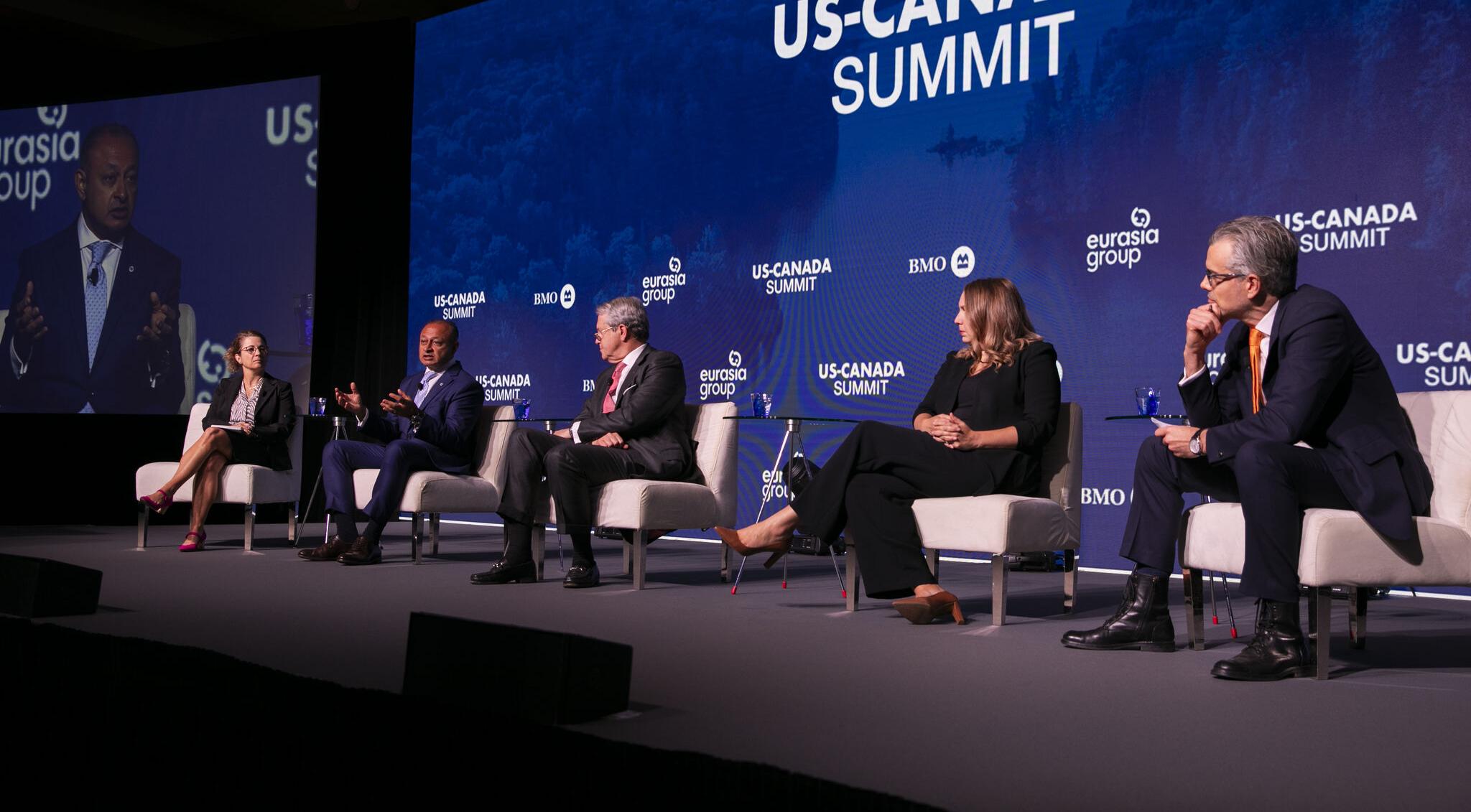 Panel at the U.S.-Canada Summit. Click here to play video. 