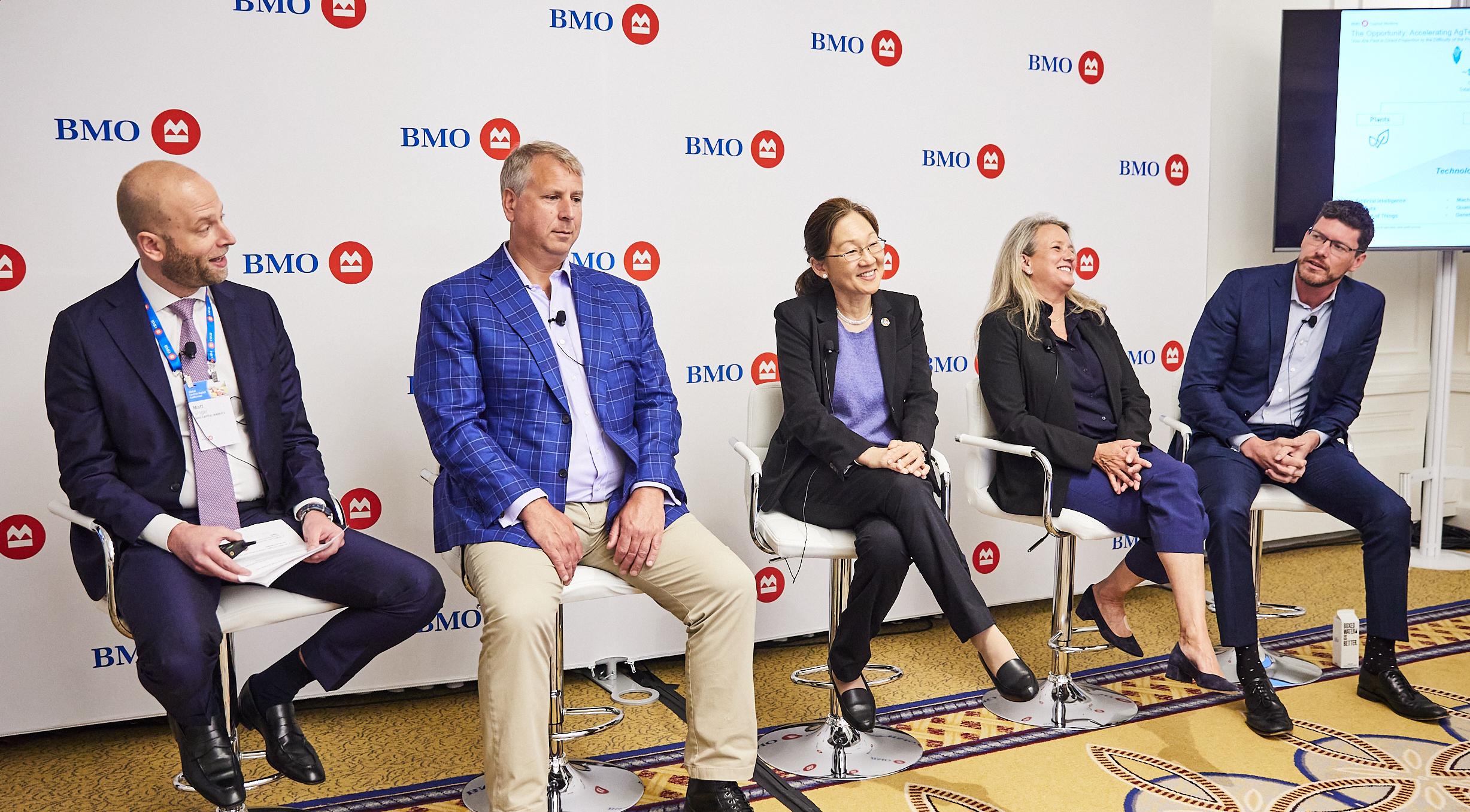 Panelists on Agtech Innovation at the BMO Global Farm to Market Conference.