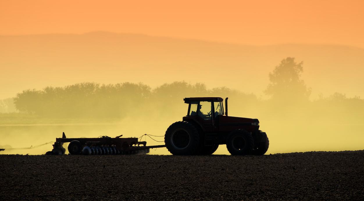 Tractor Silhouette.