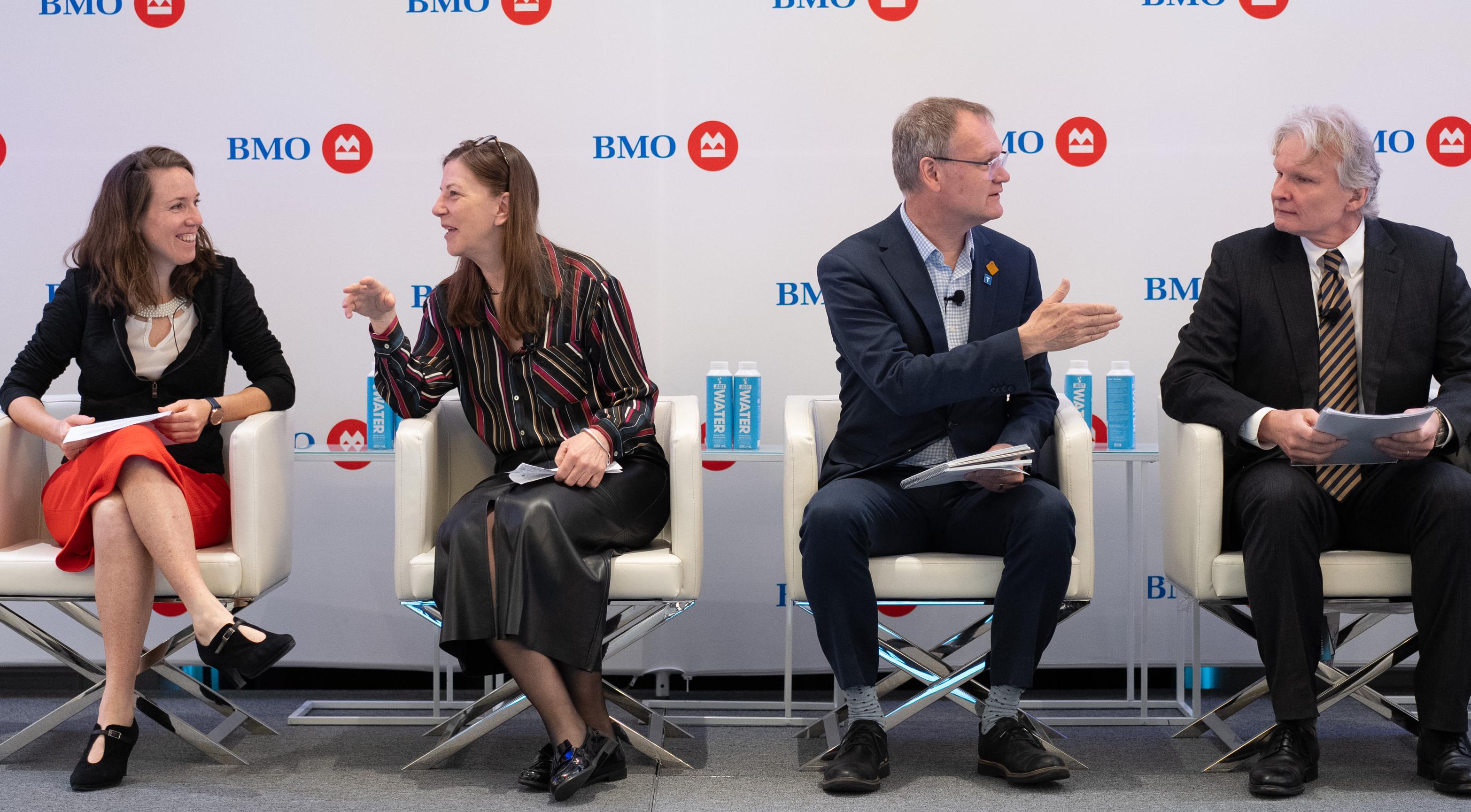 Magali Gable, Director of Sustainable Finance at BMO, and her panelists at the 2024 BMO Government, Reserve & Asset Managers Conference..